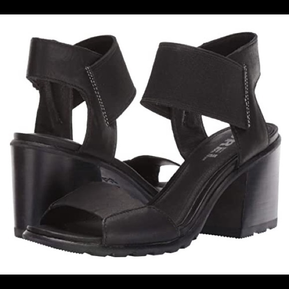 Sorel Shoes - Sorel Nadia sandal- black full grain leather- NIB
